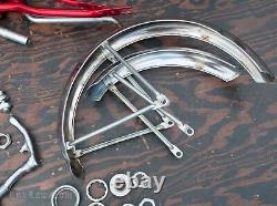 Vintage 1981 Schwinn Pixie Stingray Bike FRAME FORK Crank+Parts Lowrider Bicycle