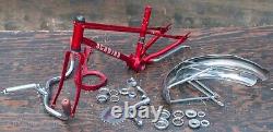 Vintage 1981 Schwinn Pixie Stingray Bike FRAME FORK Crank+Parts Lowrider Bicycle