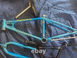 Vintage 1981 Schwinn Scrambler Mag BMX Bike Frame Forks Handlebars Seat