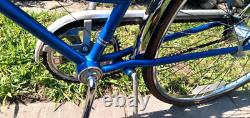 Vintage 1982 Schwinn 26 Collegiate 3-speed Coaster Bicycle Girl's Blue Complete