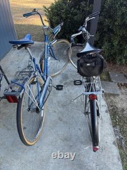Vintage 1982 Schwinn 26 Collegiate 3-speed Coaster Bicycle Girl's Blue Complete