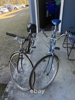 Vintage 1982 Schwinn 26 Collegiate 3-speed Coaster Bicycle Girl's Blue Complete