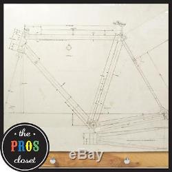 Vintage 1983 Schwinn Paramount Original Blueprint Architectural Bicycle Drawing