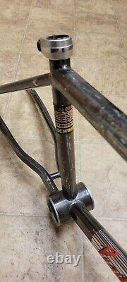 Vintage 1985' Schwinn Predator BMX 1/4 Flash Smoke Chrome Frameset 20 Haro GT