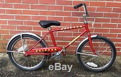 Vintage 1985 Schwinn Skipper Boys Bicycle Bike 18'' Wheels Red Bmx Cruiser