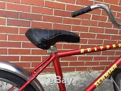 Vintage 1985 Schwinn Skipper Boys Bicycle Bike 18'' Wheels Red Bmx Cruiser