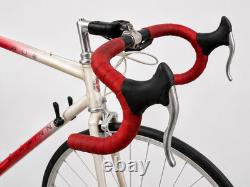 Vintage 1987 Schwinn Prologue road bike in a red-and-white fade finish