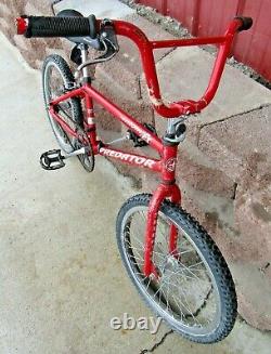 Vintage 1991 Schwinn Predator Phantom EX 20 BMX Bike Red Original