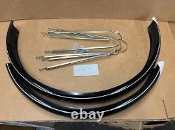 Vintage 24 Balloon Tire Bicycle Black Fender Set NOS Schwinn Shelby Monark &&&