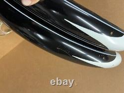 Vintage 24 Balloon Tire Bicycle Black Fender Set NOS Schwinn Shelby Monark &&&