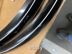 Vintage 24 Balloon Tire Bicycle Black Fender Set NOS Schwinn Shelby Monark &&&