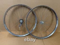 Vintage 26 Bicycle Drop Center Wheels Set NOS Schwinn Monark Roadmaster &