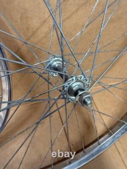 Vintage 26 Bicycle Drop Center Wheels Set NOS Schwinn Monark Roadmaster &
