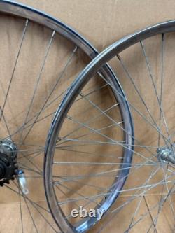 Vintage 26 Bicycle Drop Center Wheels Set NOS Schwinn Monark Roadmaster &