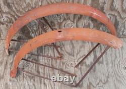 Vintage 26 Prewar Schwinn DX Bike FENDERS & BRACES FatTire Tank Cruiser Bicycle