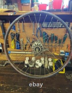 Vintage 50's Schwinn Rear Wheel 26 S7 Drum Brake Rare Whizzer or Deluxe