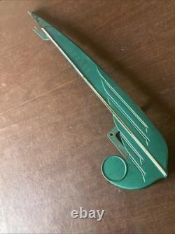 Vintage 50s Green Schwinn Original Bicycle Chainguard 26 Panther Phantom Hornet