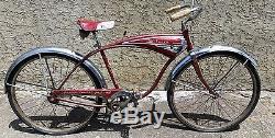 Vintage 54-65 Schwinn Jaguar Bicycle Serial #c128267 Red