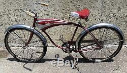 Vintage 54-65 Schwinn Jaguar Bicycle Serial #c128267 Red