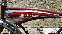 Vintage 54-65 Schwinn Jaguar Bicycle Serial #c128267 Red