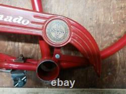 Vintage 57 Schwinn Tornado 26 straight bar Bicycle frame fork guard klunker dx