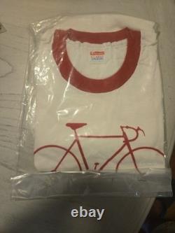 Vintage 70s Champion Schwinn Bicycle Ringer Shirt XL Deadstock Sealed New