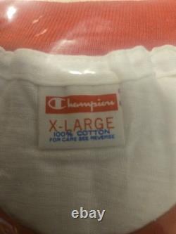 Vintage 70s Champion Schwinn Bicycle Ringer Shirt XL Deadstock Sealed New