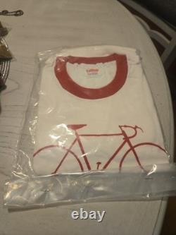 Vintage 70s Champion Schwinn Bicycle Ringer Shirt XL Deadstock Sealed New