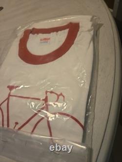 Vintage 70s Champion Schwinn Bicycle Ringer Shirt XL Deadstock Sealed New
