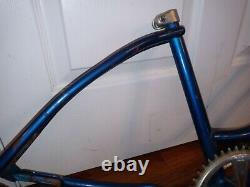 Vintage 70s Lil Chik Stingray Original Schwinn Blue Frame Fork Pedal PARTS Only