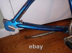 Vintage 70s Lil Chik Stingray Original Schwinn Blue Frame Fork Pedal PARTS Only