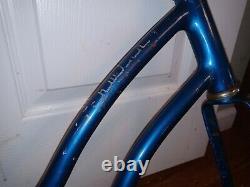 Vintage 70s Lil Chik Stingray Original Schwinn Blue Frame Fork Pedal PARTS Only