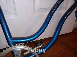 Vintage 70s Lil Chik Stingray Original Schwinn Blue Frame Fork Pedal PARTS Only