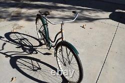 Vintage ALL ORIGINAL Schwinn Spitfire Girls Bicycle Bike Chicago USA 1956 Troxel