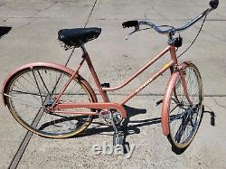 Vintage All Original Schwinn Colligiate Bicycle 3-speed Woman's Bike