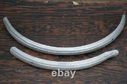 Vintage Aluminum Prewar Schwinn Bicycle FENDERS Hawthorne Wood Wheel Motor Bike