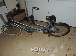 Vintage Antique Schwinn Chicago Tandem Bike 1960's Bicycle Built for Two