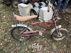 Vintage Apple Krate Schwinn Sting-ray Bicycle Original with Disc Brakes Barn Find