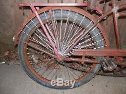 Vintage Arnold Schwinn 26 The World Bicycle 30s Great Patina Rusty Gold