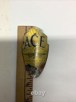 Vintage Arnold Schwinn Chicago ACE Bicycle Head Badge