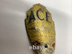 Vintage Arnold Schwinn Chicago ACE Bicycle Head Badge