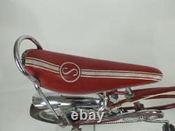 Vintage August 1968 Schwinn Stingray Apple Krate 5 Speed Stick Muscle Bike Red