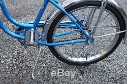 Vintage BLUE 1964 Schwinn J-88 FAIR LADY Stingray Bicycle S7 Original Paint LQQK