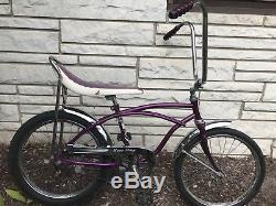 Vintage Banana Seat Hot Rod Rat Rod Bicycle Flyer Krate stingray muscle bike