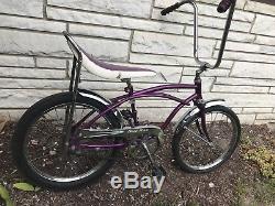 Vintage Banana Seat Hot Rod Rat Rod Bicycle Flyer Krate stingray muscle bike