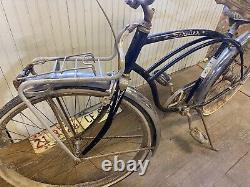 Vintage Barn Find Original Genuine Schwinn CORVETTE 26 Men's Black Bike Chicago