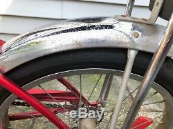 Vintage Beauty! 1975 SCHWINN Red STINGRAY Boys Bike / Original Tires / Bendix