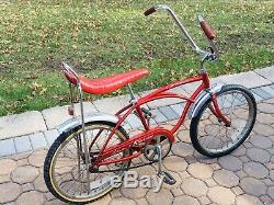 Vintage Beauty! Unrestored 1977 SCHWINN Red STINGRAY Bicycle Local Pickup Only