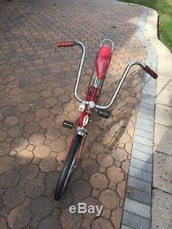 Vintage Beauty! Unrestored 1977 SCHWINN Red STINGRAY Bicycle Local Pickup Only