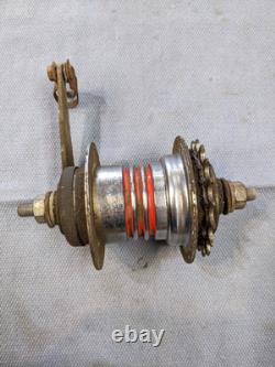Vintage Bendix 2 Speed Red Band Kickback Bicycle Hub, Schwinn Balloon 36 Hole